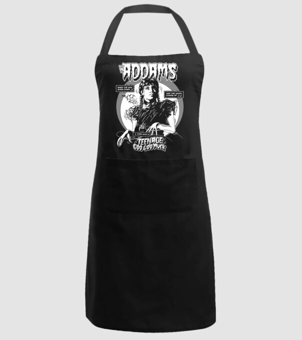 WEDNESDAY ADDAMS TEENAGE GOO GOO MUCK model negru pe tricou