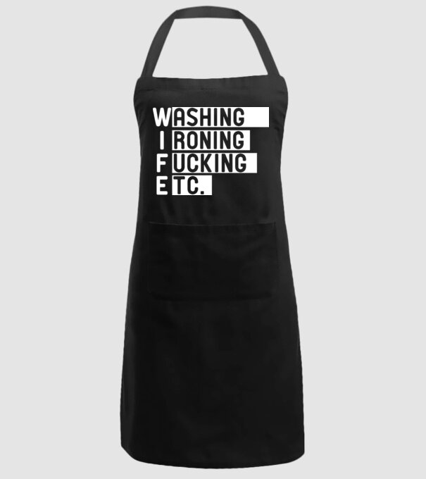WIFE model negru pe tricou