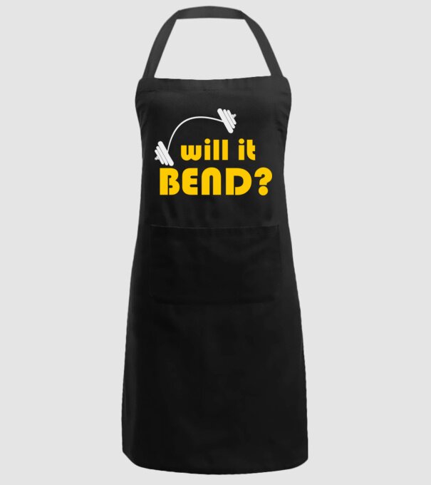 Will it bend model negru pe tricou