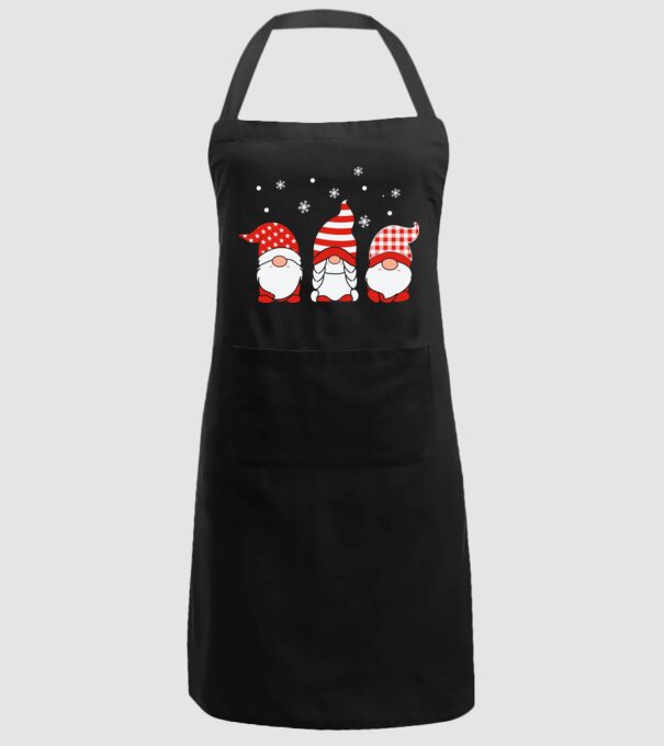 Xmas gnomes model negru pe tricou