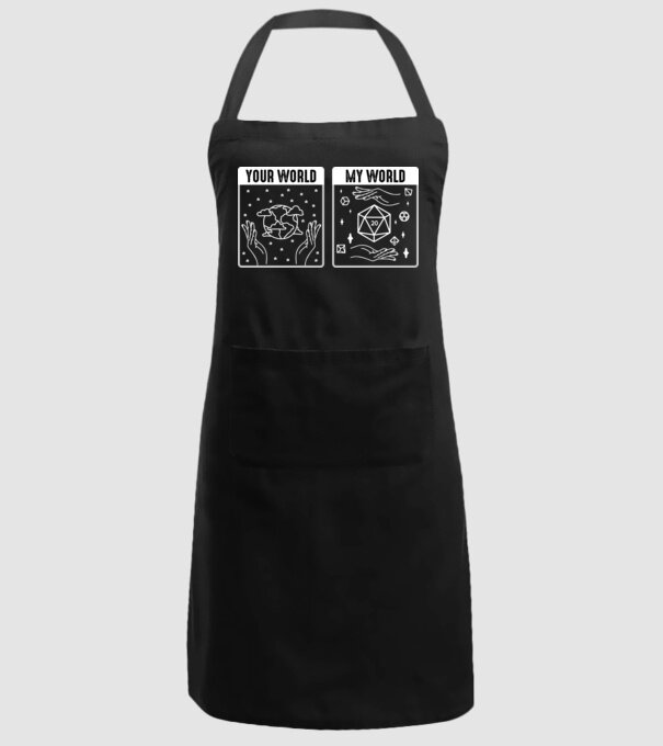 Your World My World model negru pe tricou