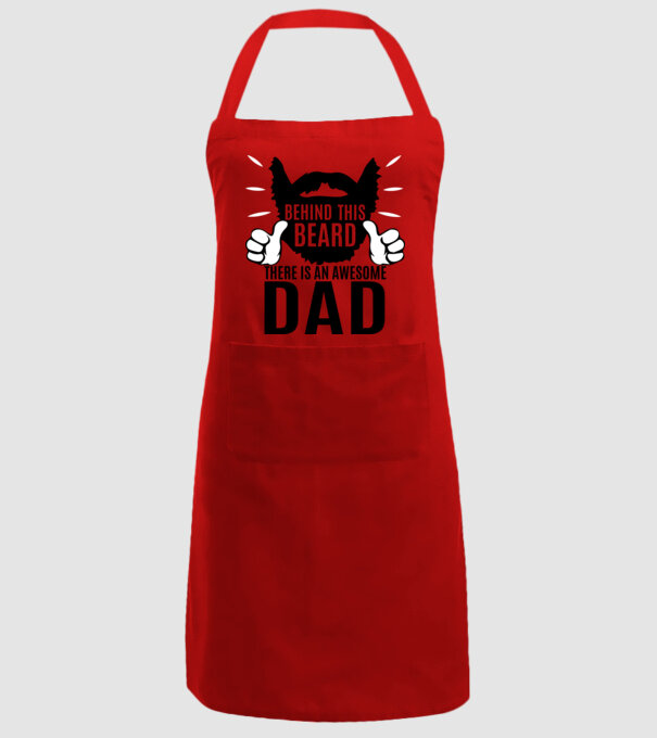 În spatele acestei bărbi se află un tată cool (engleză) model roșu pe tricou