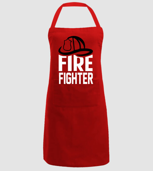 Fire fighter model roșu pe tricou