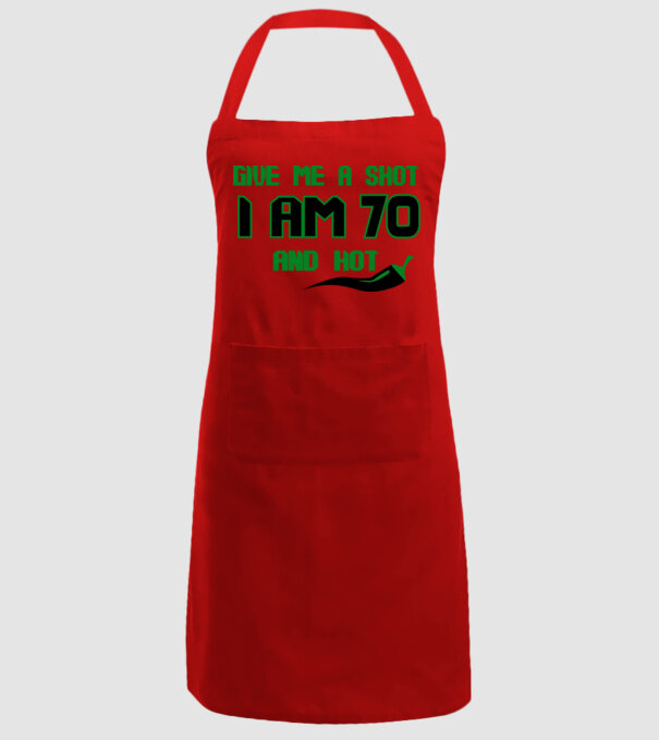 Give me a shot - 70 model roșu pe tricou