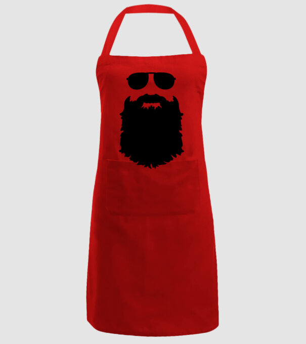 Barbă Hipster model roșu pe tricou