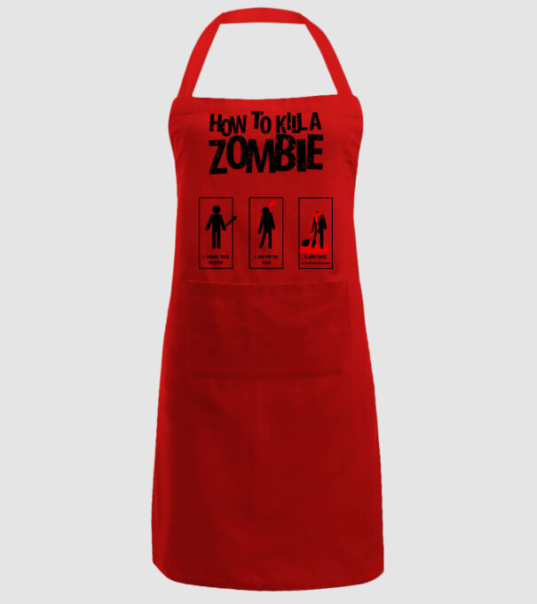 How to kill a zombie model roșu pe tricou