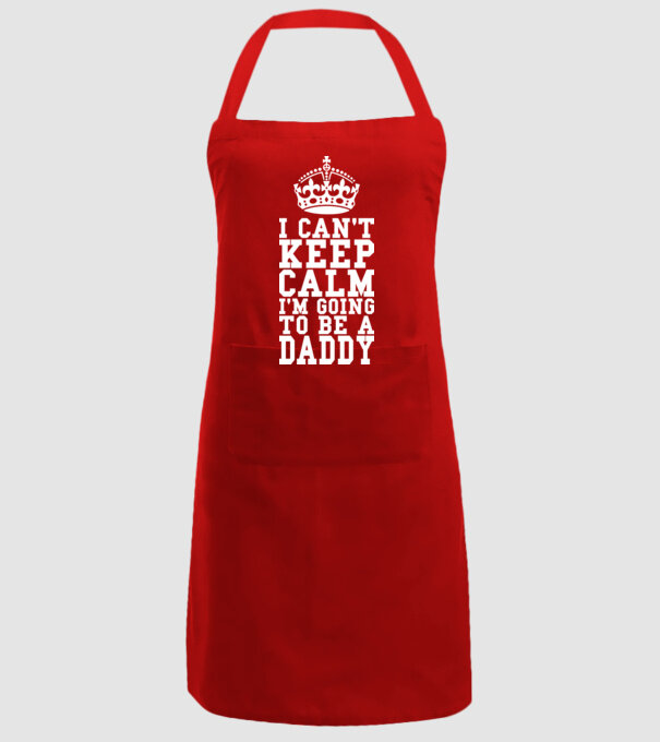 'I can''t keep calm, i''m going to be a daddy' model roșu pe tricou