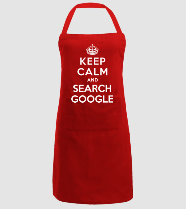 keep calm and google model roșu pe tricou