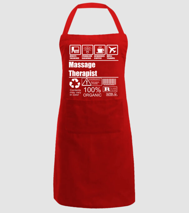 Massage teraphist model roșu pe tricou