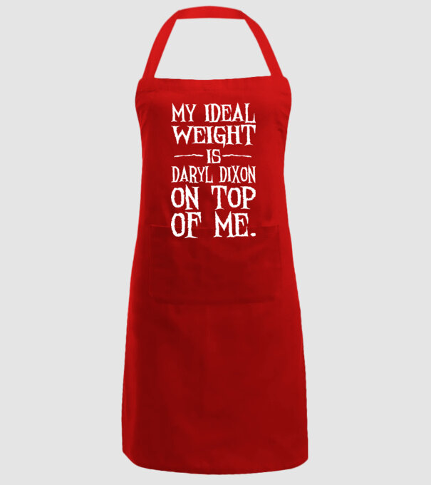 My ideal wight is dixon on me model roșu pe tricou