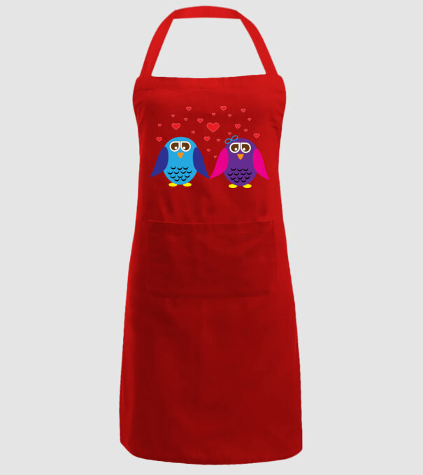 Owl Love model roșu pe tricou