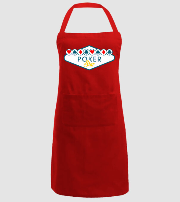 Star Poker model roșu pe tricou