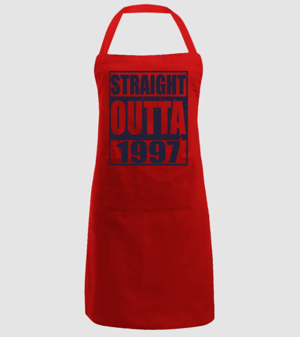 Straight Outta - 1997 model roșu pe tricou