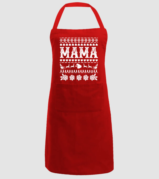 Mama Crăciun model roșu pe tricou
