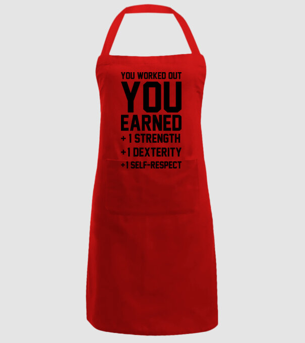 You worked out model roșu pe tricou