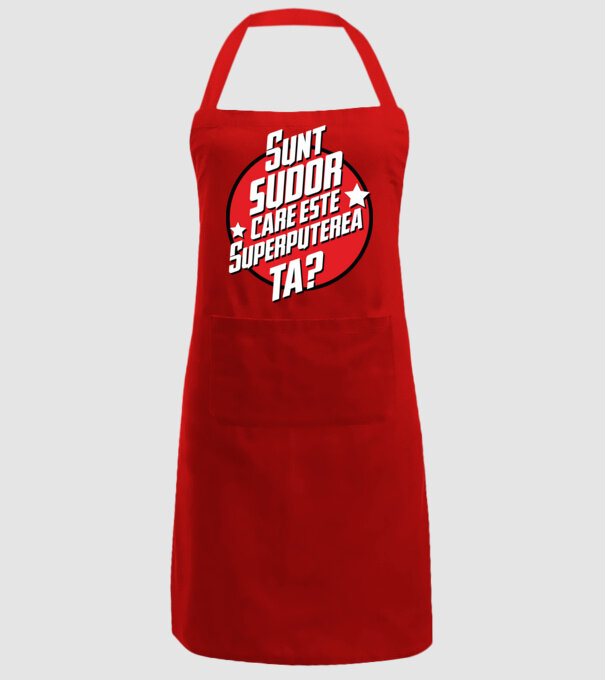 sunt sudor, care este superputerea ta? model roșu pe tricou