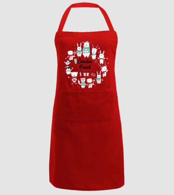 Crăciun Fericit model roșu pe tricou
