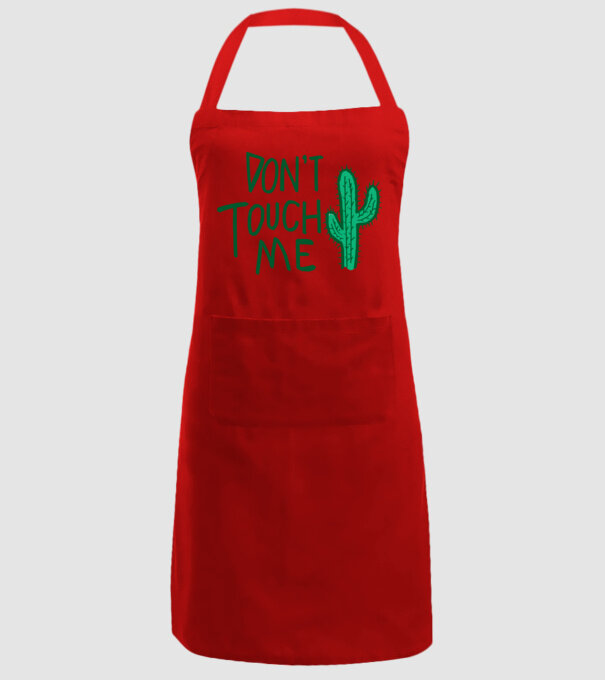 Dont touch me model roșu pe tricou