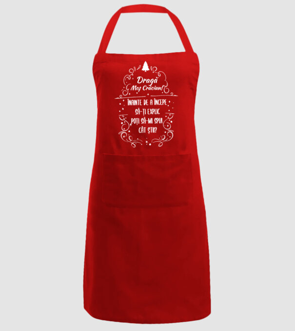 dragă Moș Crăciun! înainte de a începe să-ți explic, poți să-mi spui cât știi? model roșu pe tricou