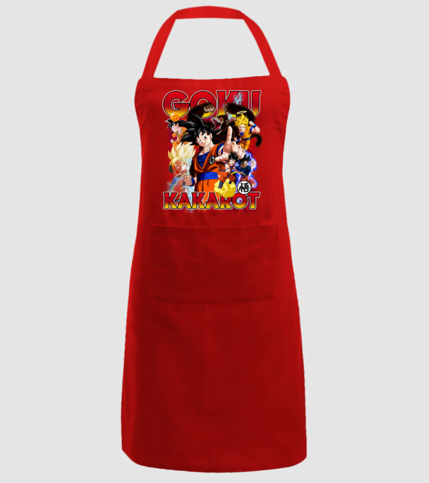 goku dragonball model roșu pe tricou