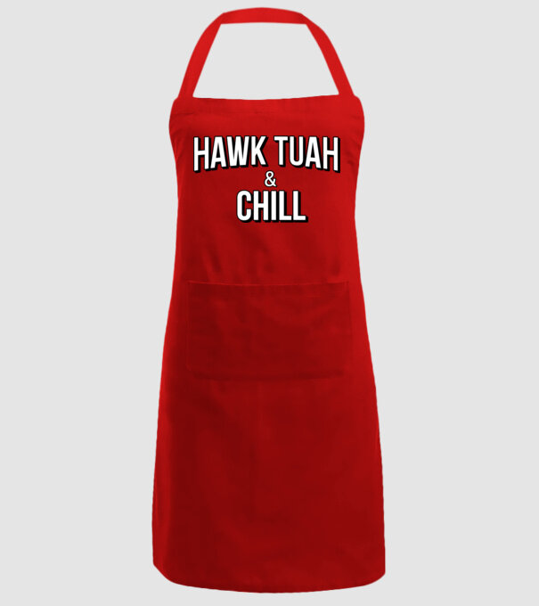 Hawk tuah and chill netflix model roșu pe tricou