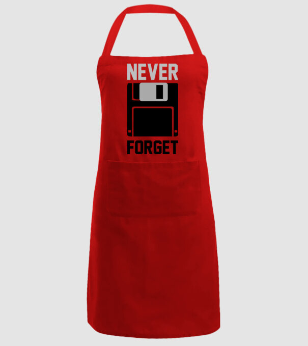 Never Forget model roșu pe tricou