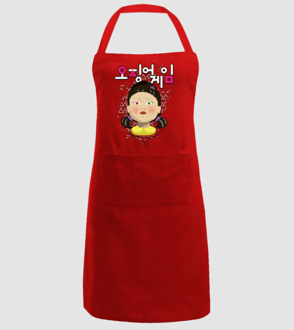 red light green light doll model roșu pe tricou