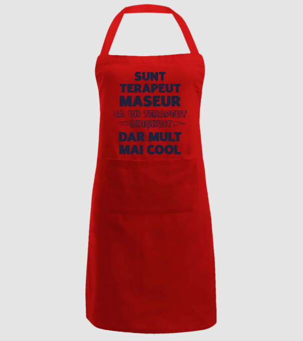 sunt terapeut maseur, ca un terapeut obișnuit, dar mult mai cool model roșu pe tricou