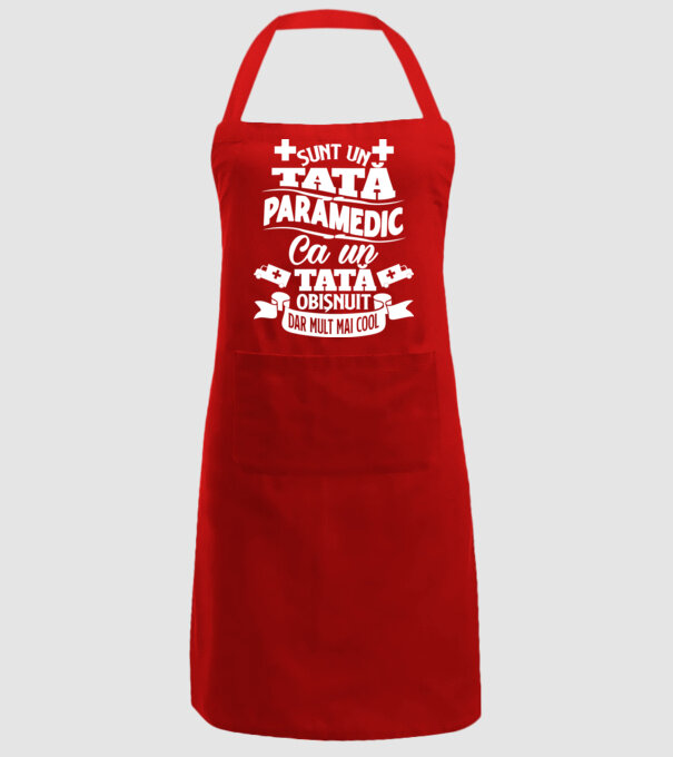 Sunt un tată paramedic model roșu pe tricou