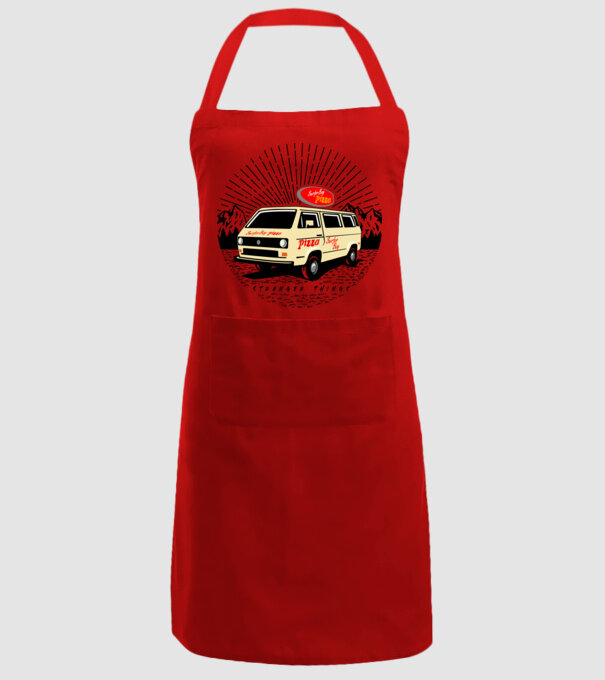 surfer boy pizza bus stranger things model roșu pe tricou