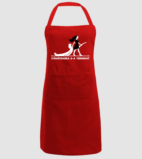 Vânătoarea s-a terminat model roșu pe tricou