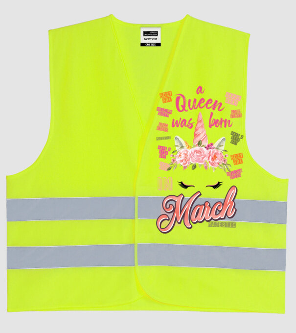 A queen was born in MÁRCIUS model galben neon pe tricou