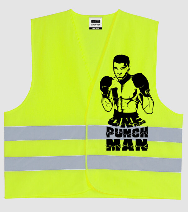 Ali = One punch man model galben neon pe tricou