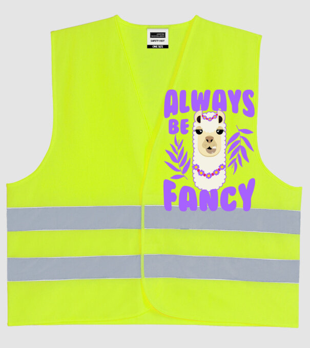 Always be fancy model galben neon pe tricou