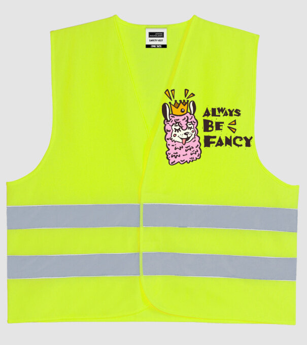 Always be fancy model galben neon pe tricou