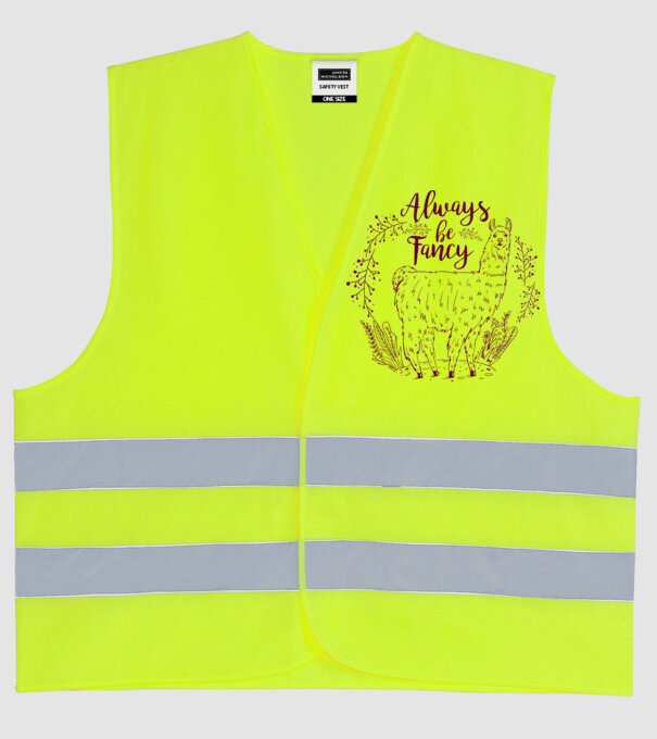 Always be fancy model galben neon pe tricou