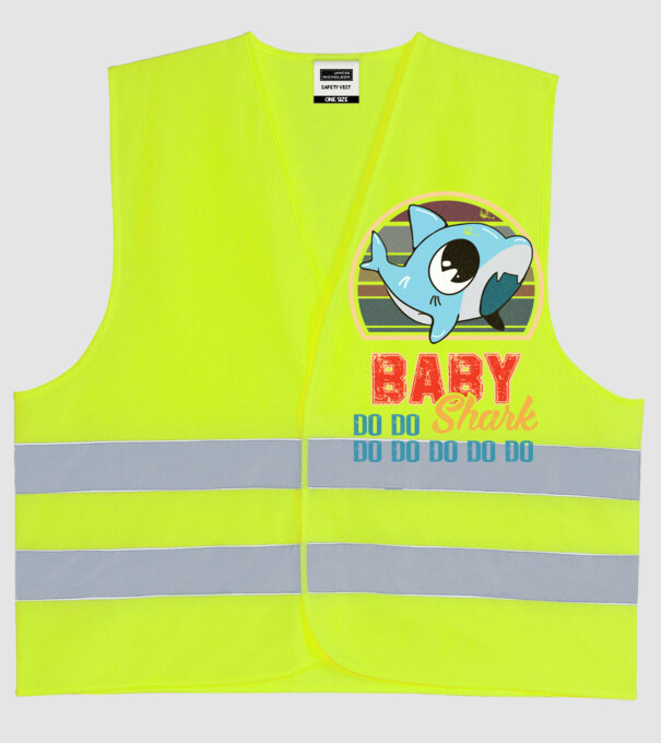 BabyBOY shark model galben neon pe tricou