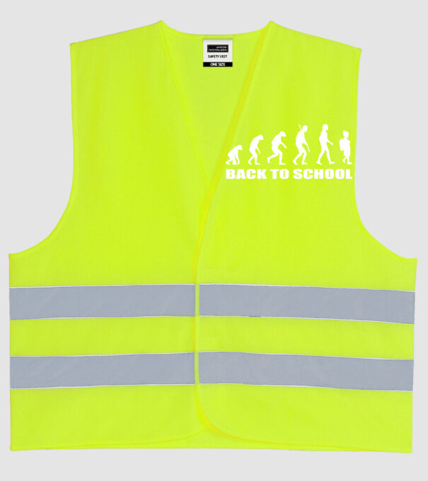 Back to school evolution model galben neon pe tricou