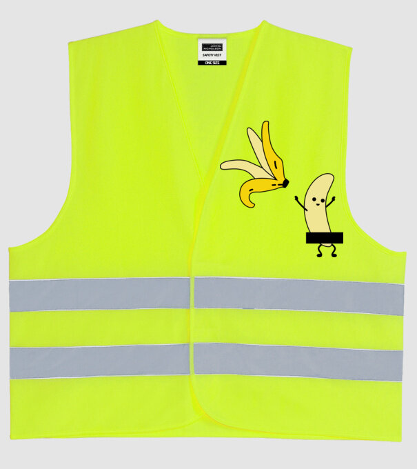 Cuplu Banană băiat model galben neon pe tricou