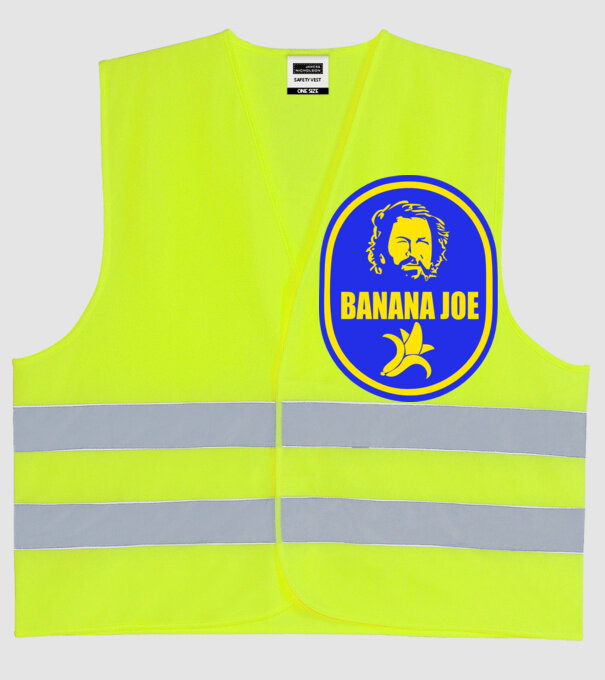 Banana Joe model galben neon pe tricou