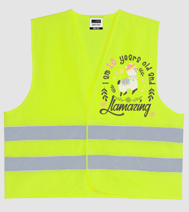 Birthday Llamazing 19 years old model galben neon pe tricou