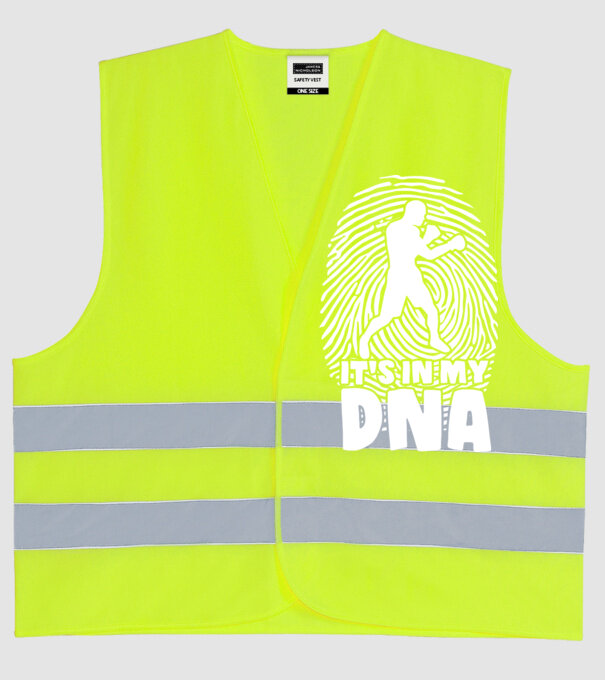 Boxer DNA model galben neon pe tricou