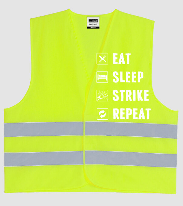 Bowling daily routine model galben neon pe tricou