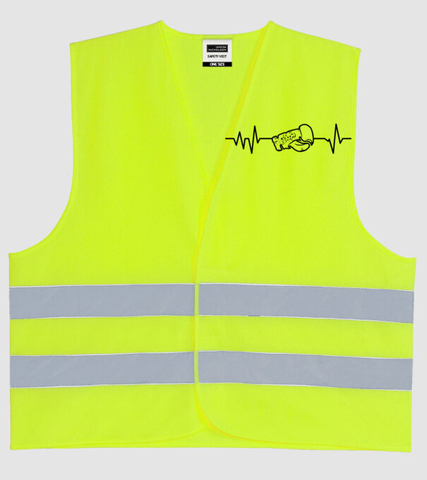 Box EKG model galben neon pe tricou