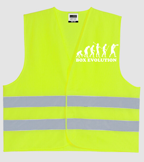 Box evolution model galben neon pe tricou