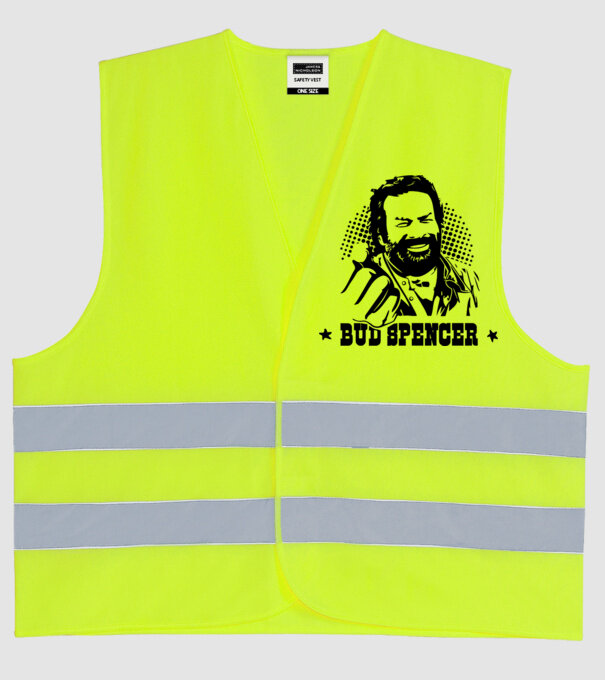 Bud Spencer model galben neon pe tricou