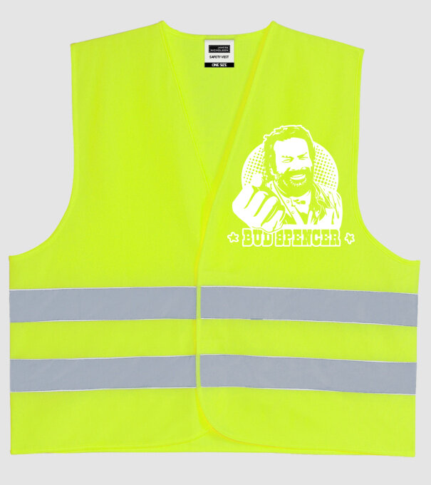 Bud Spencer model galben neon pe tricou