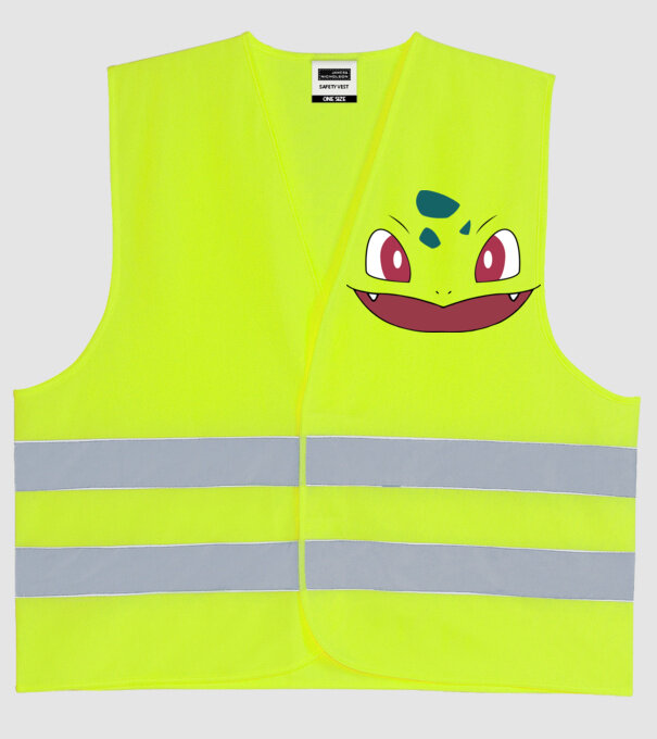 Bulbasaur model galben neon pe tricou