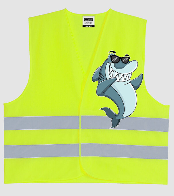 Rechin DAB model galben neon pe tricou