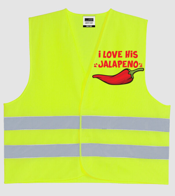 Couple JALAPENO model galben neon pe tricou